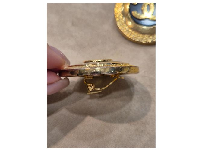 Chanel Orecchini a Clip Dorati D'oro - vista 5