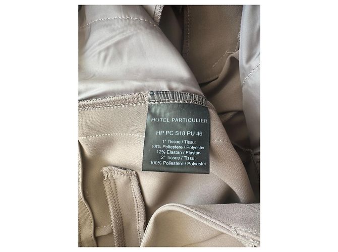 Pantalones Cigarette Hôtel Particulier Beige - vista 5