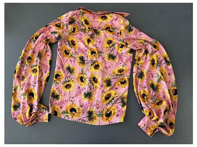 LBK - Loubarok LBK Loubarok Rosa Bluse mit Blumenmuster aus Seide - Ansicht 4