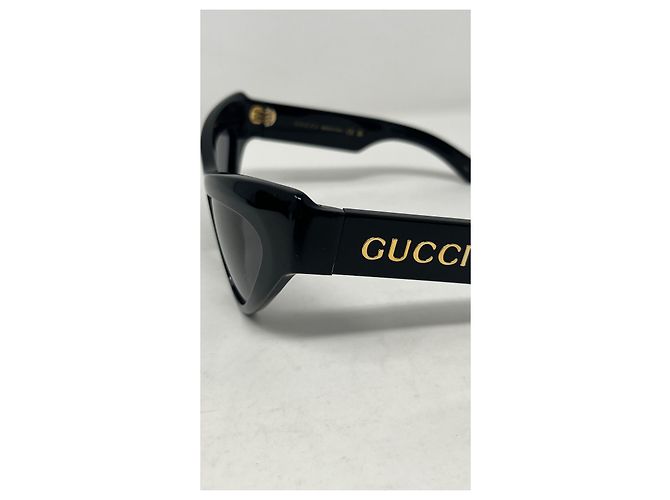 Gucci Sonnenbrille Katzenform Schwarz Acetat - Ansicht 5