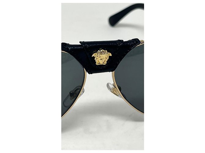 Gafas de sol Versace negras de metal Negro - vista 3