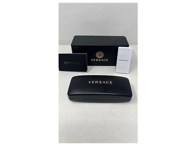 Occhiali da sole Versace Medusa in metallo blu - vista 7