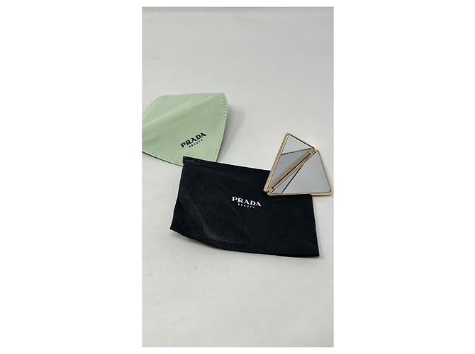 Prada Doppelspiegel Gold Metall Golden - Ansicht 4