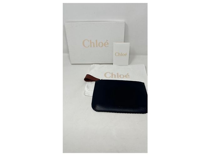 Pochette Chloé Piccola in pelle bicolore bianco e nero - vista 7