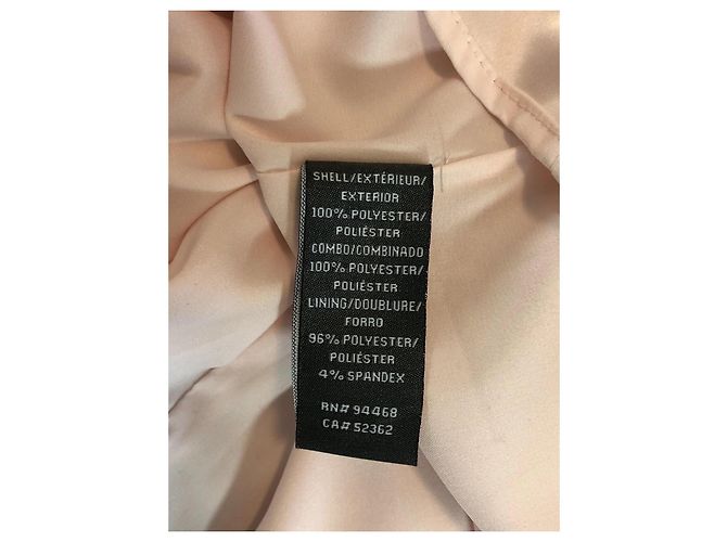 Vestido de encaje negro y nude de Vera Wang Rosa Carne - vista 4
