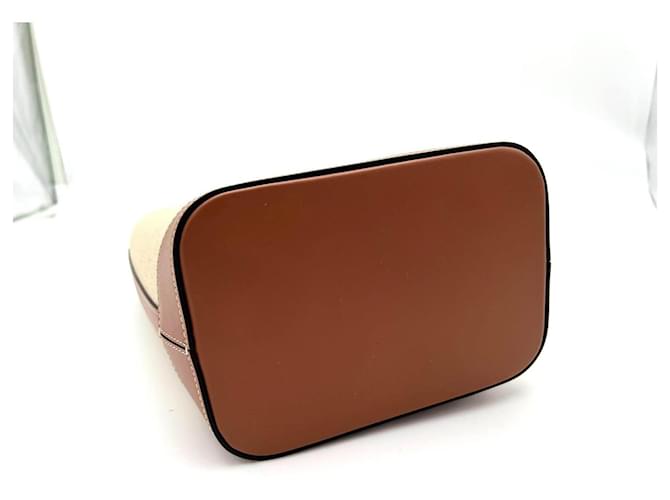 Borsa Céline in pelle e cotone beige - vista 2