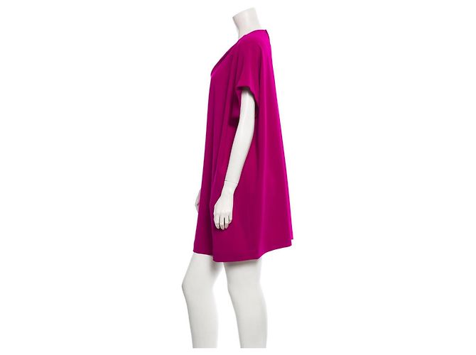 Diane Von Furstenberg DvF übergroßes quadratisches Tunika-Kleid in Orchidee Pink Lila Fuschia - Ansicht 4