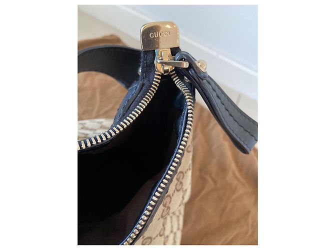 Borsa Gucci Monogram Sukey Beige in tela GG - vista 13