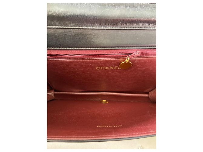 Timeless Chanel Borsa Single Flap in pelle d'agnello trapuntata nera Nero - vista 11
