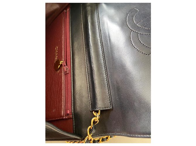 Timeless Chanel Borsa Single Flap in pelle d'agnello trapuntata nera Nero - vista 9