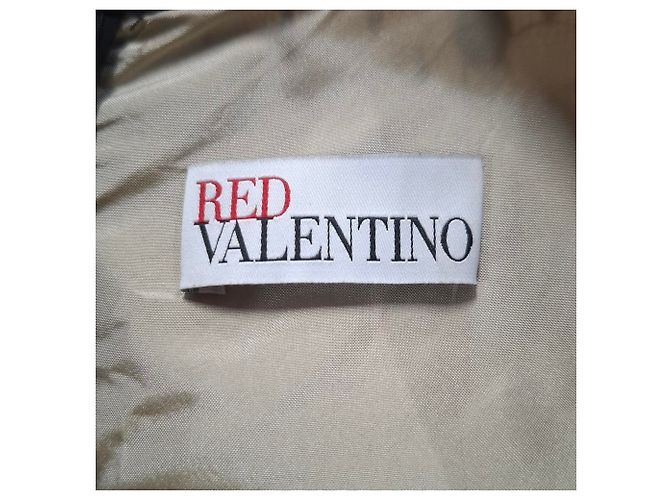 RED Valentino Mini-Party-Tüllkleid mit Punkten aus schwarzem Polyester - Ansicht 3