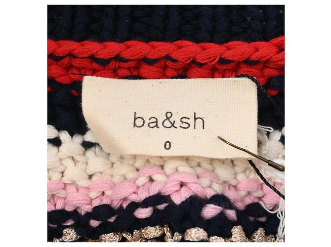Gestreifter Strickpullover von Ba&sh aus mehrfarbigem Baumwollgarn Mehrfarben - Ansicht 4