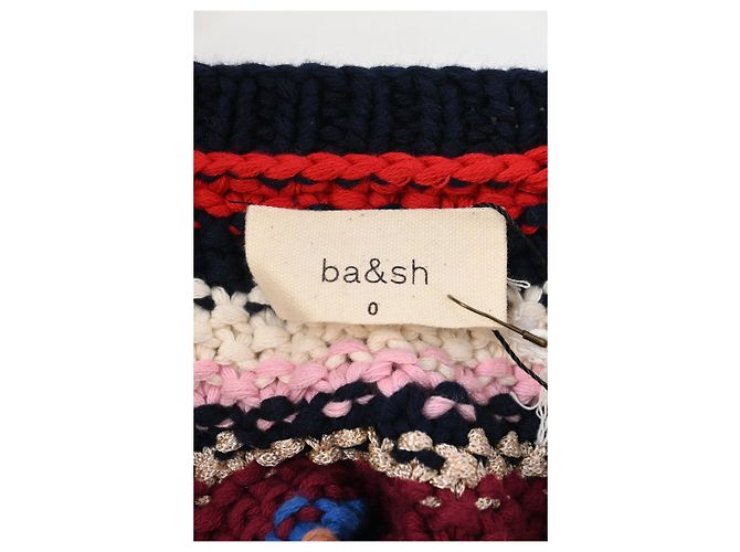 Gestreifter Strickpullover von Ba&sh aus mehrfarbigem Baumwollgarn Mehrfarben - Ansicht 9