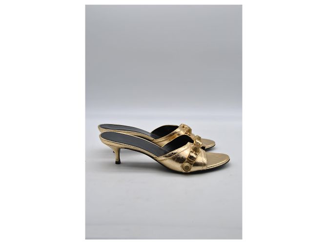 Sandali BALENCIAGA T.EU 38 Pelle D'oro - vista 6