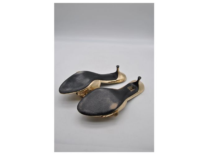 Sandali BALENCIAGA T.EU 38 Pelle D'oro - vista 7