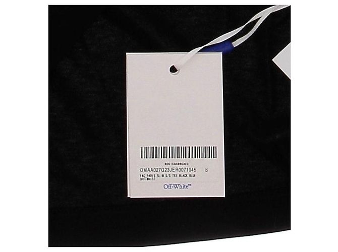 Off White Tops OFF-WHITE T.International S Algodón Negro - vista 6