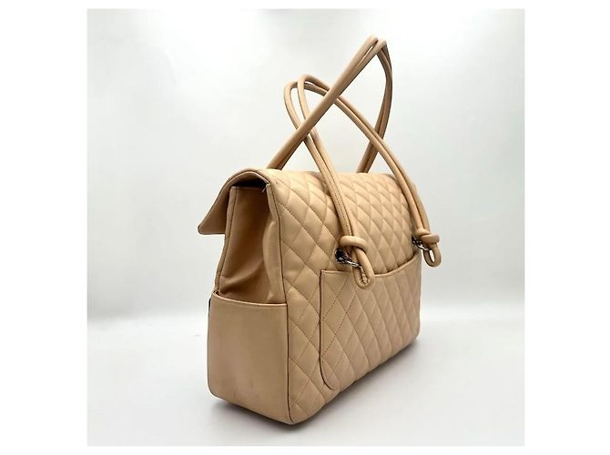 Borsa a tracolla Chanel Cambon CC – Beige e Nero - vista 5