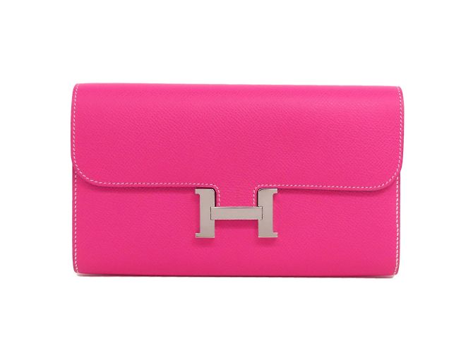 Hermès Cartera Larga Constance Hermes Rosa - vista 11