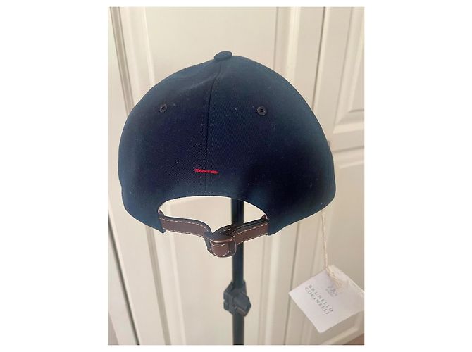 Brunello Cucinelli Baseballmütze mit Stickerei Dunkelblau - Ansicht 2