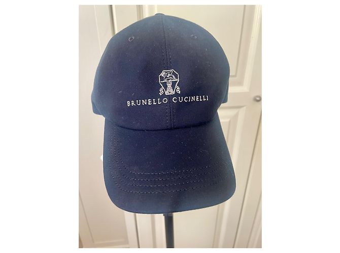 Brunello Cucinelli Baseballmütze mit Stickerei Dunkelblau - Ansicht 3