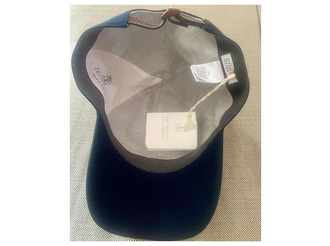 Brunello Cucinelli Baseballmütze mit Stickerei Dunkelblau - Ansicht 5