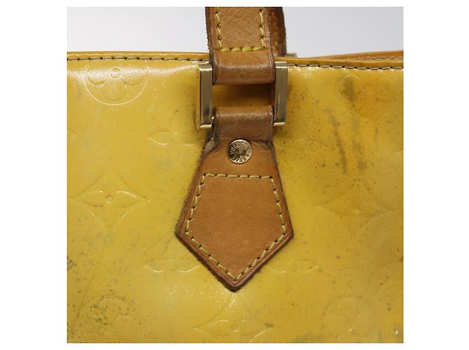 LOUIS VUITTON Monogram Vernis Houston Borsa a Mano Grigia M91053 LV Auth ki5565 Grigio - vista 10