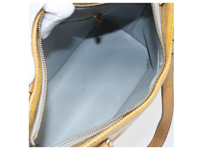 LOUIS VUITTON Monogram Vernis Houston Borsa a Mano Grigia M91053 LV Auth ki5565 Grigio - vista 11