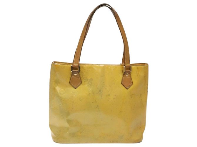 LOUIS VUITTON Monogram Vernis Houston Borsa a Mano Grigia M91053 LV Auth ki5565 Grigio - vista 13