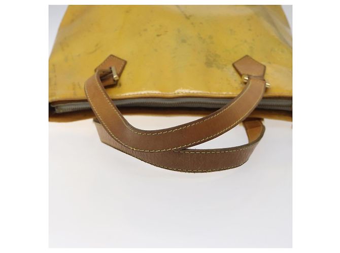 LOUIS VUITTON Monogram Vernis Houston Borsa a Mano Grigia M91053 LV Auth ki5565 Grigio - vista 7