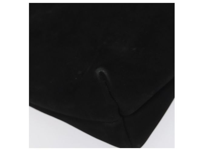 Borsa a spalla Salvatore Ferragamo in suede nero e oro Auth nb434 D'oro - vista 14