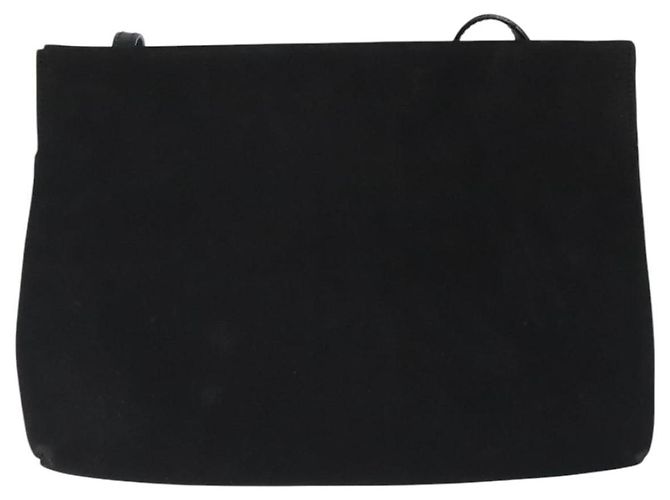 Borsa a spalla Salvatore Ferragamo in suede nero e oro Auth nb434 D'oro - vista 2