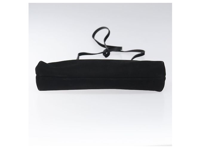 Borsa a spalla Salvatore Ferragamo in suede nero e oro Auth nb434 D'oro - vista 5