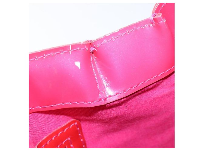 LOUIS VUITTON Monogram Vernis Wilshire PM Borsa a Mano Rose Pop M93643 Auth 116728 Rosa - vista 12