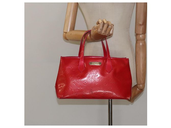 LOUIS VUITTON Monogram Vernis Wilshire PM Borsa a Mano Rose Pop M93643 Auth 116728 Rosa - vista 21
