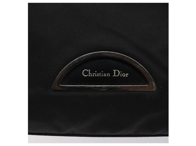 Christian Dior Tote Bag aus schwarzem Nylon mit Silber authentisch fm4460 - Ansicht 18