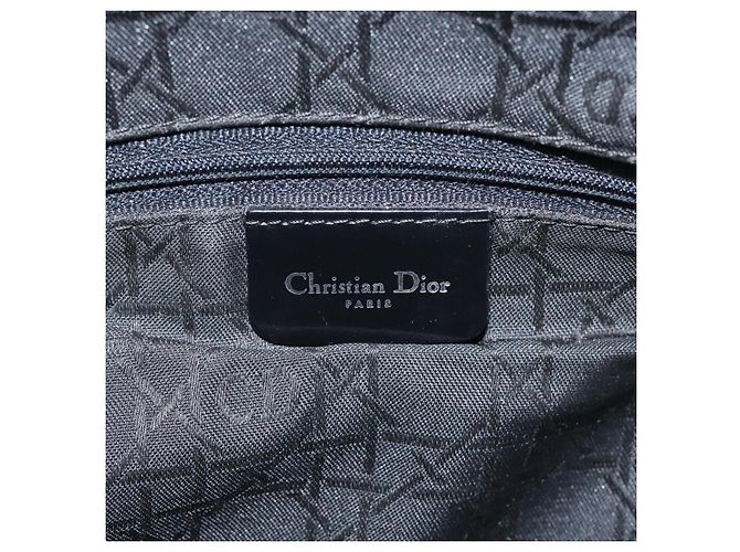 Christian Dior Tote Bag aus schwarzem Nylon mit Silber authentisch fm4460 - Ansicht 19
