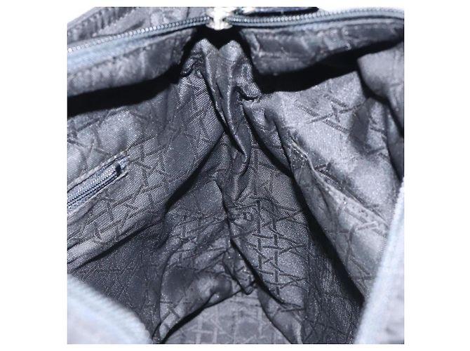 Christian Dior Tote Bag aus schwarzem Nylon mit Silber authentisch fm4460 - Ansicht 20