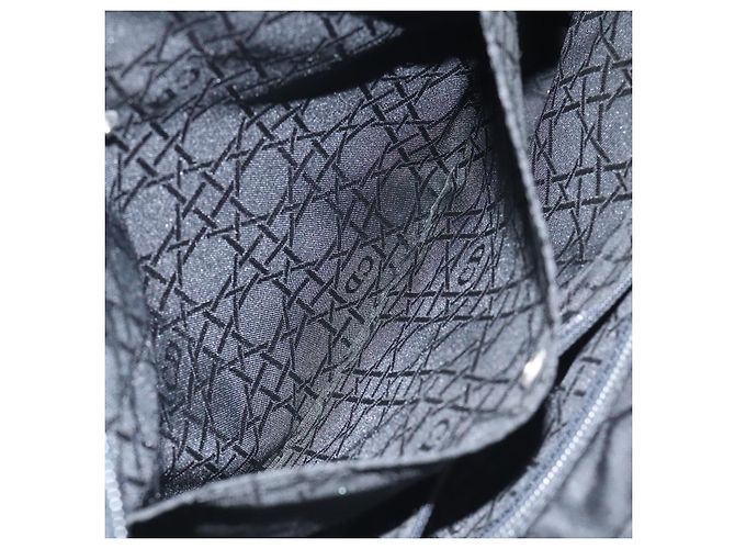 Christian Dior Tote Bag aus schwarzem Nylon mit Silber authentisch fm4460 - Ansicht 23