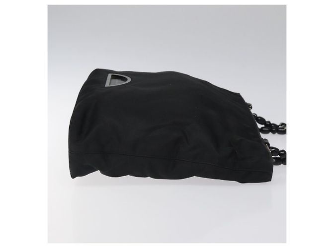 Christian Dior Tote Bag aus schwarzem Nylon mit Silber authentisch fm4460 - Ansicht 3