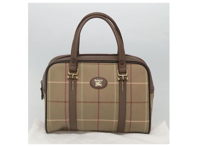 Autre Marque Borsa a mano Burberrys in tela marrone oro Auth mr1221 D'oro - vista 12