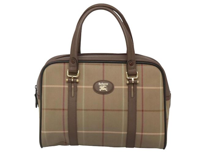 Autre Marque Borsa a mano Burberrys in tela marrone oro Auth mr1221 D'oro - vista 13