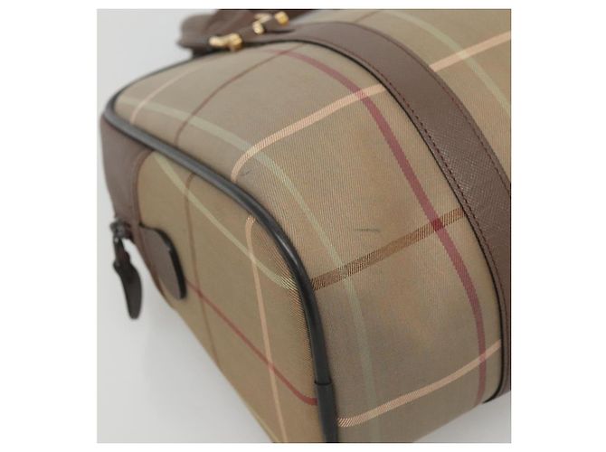 Autre Marque Borsa a mano Burberrys in tela marrone oro Auth mr1221 D'oro - vista 14