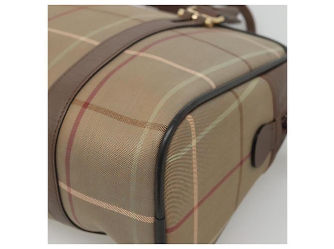 Autre Marque Borsa a mano Burberrys in tela marrone oro Auth mr1221 D'oro - vista 15