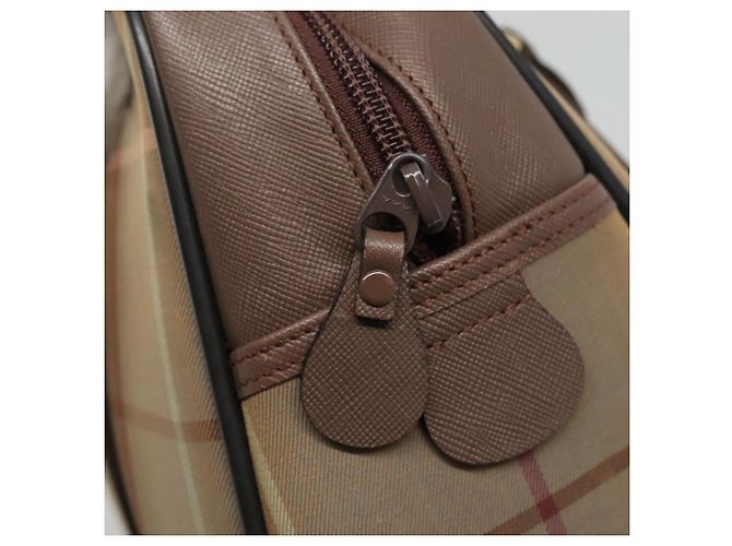 Autre Marque Borsa a mano Burberrys in tela marrone oro Auth mr1221 D'oro - vista 18