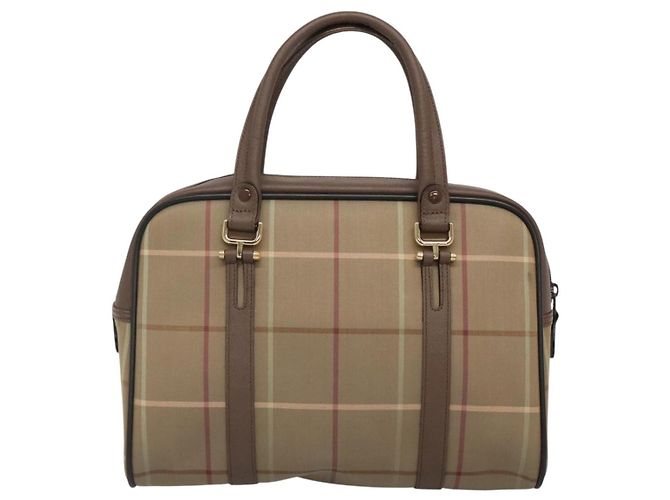Autre Marque Borsa a mano Burberrys in tela marrone oro Auth mr1221 D'oro - vista 2