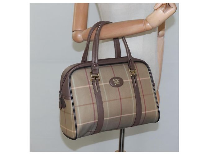 Autre Marque Borsa a mano Burberrys in tela marrone oro Auth mr1221 D'oro - vista 22