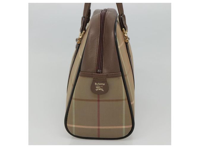 Autre Marque Borsa a mano Burberrys in tela marrone oro Auth mr1221 D'oro - vista 4