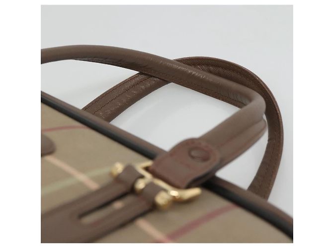 Autre Marque Borsa a mano Burberrys in tela marrone oro Auth mr1221 D'oro - vista 8