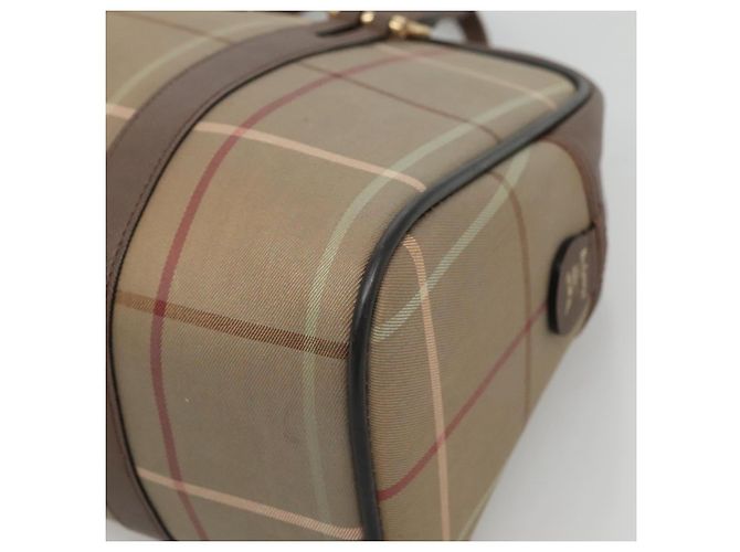 Autre Marque Borsa a mano Burberrys in tela marrone oro Auth mr1221 D'oro - vista 9