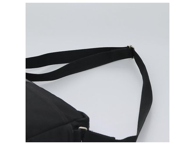 Hermès HERMES Acapulco Basas MM Borsa a Spalla in Nylon Nera Auth nb282 Nero - vista 14
